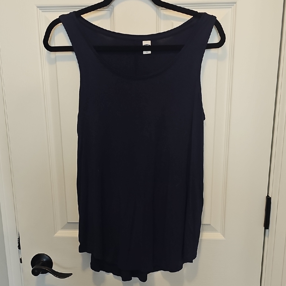 Old Navy Blue Luxe Swing Tank